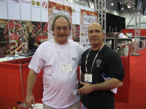 Albert Grande and John Arena at the Pizza Expo.