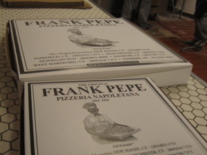 The Frank Pepe Pizza Box